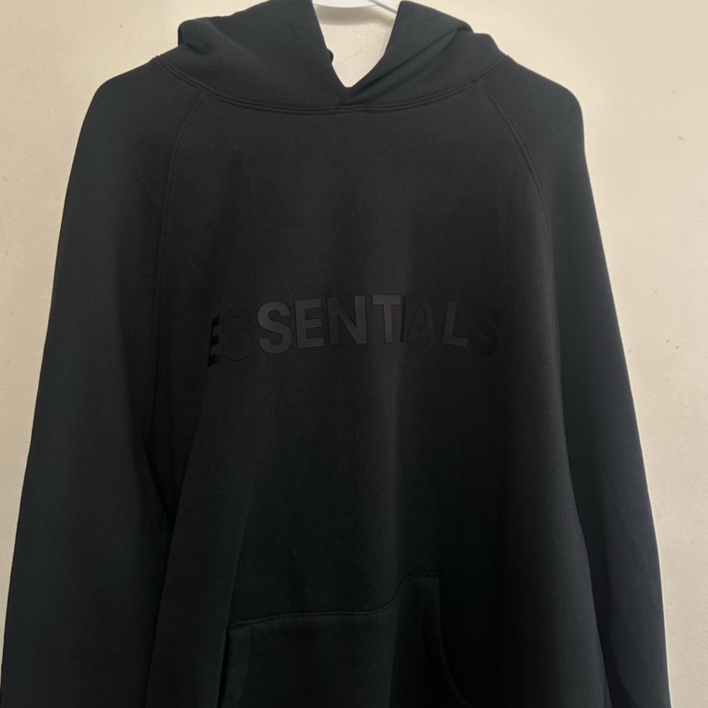 Fear of God Black Essentials Hoodie Sweatshirt